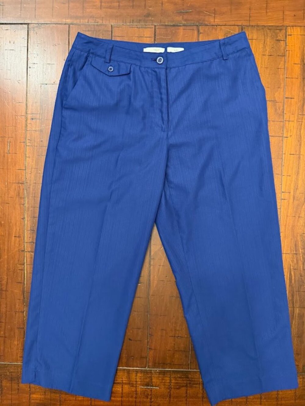 Liz Golf Audra Blue Capri Crop Pants Blue Women's Size 10 Golf